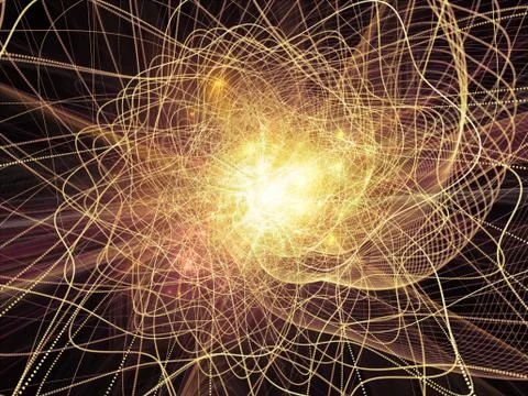 Exploding Wave Particle Stock Illustration