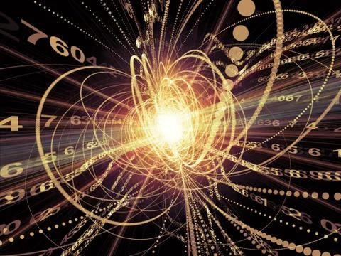 Exploding Wave Particle Stock Illustration