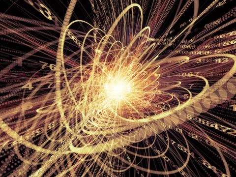 Exploding Wave Particle Stock Illustration