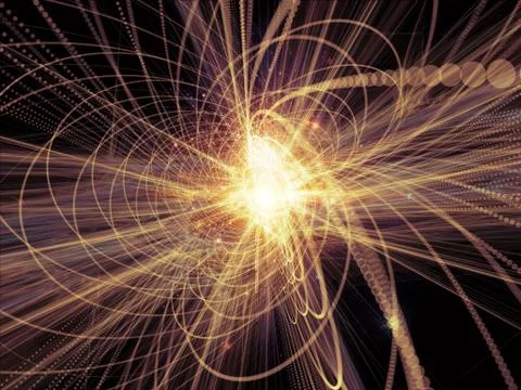 Exploding Wave Particle Stock Illustration