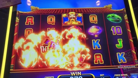 Exploding Wilds Slot Machine Casino Game Stock Footage 243375797