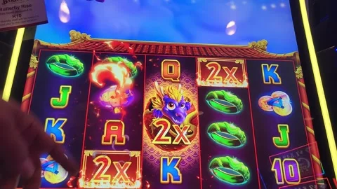 Exploding Wilds Slot Machine Casino Game Stock Footage 243375831