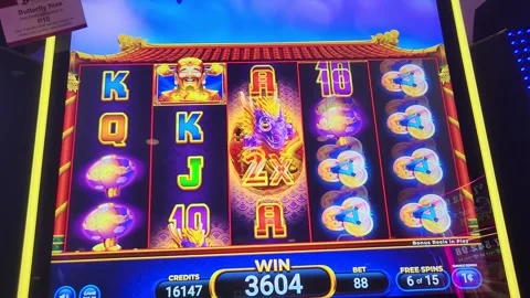 Exploding Wilds Slot Machine Casino Game Stock Footage 243398723
