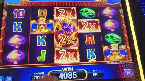 Exploding Wilds Slot Machine Casino Game Stock Footage 243398782
