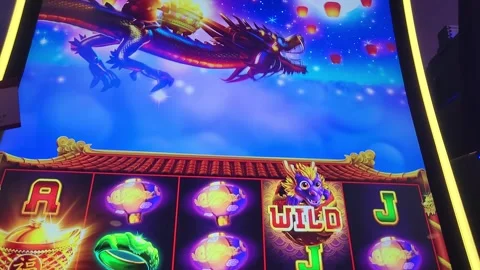 Exploding Wilds Slot Machine Casino Game Stock Footage 243398830