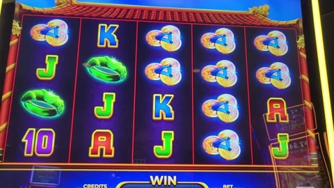 Exploding Wilds Slot Machine Dragon Casino Game Stock Footage 243375101