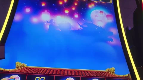 Exploding Wilds Slot Machine Dragon Casino Game Stock Footage 243375103