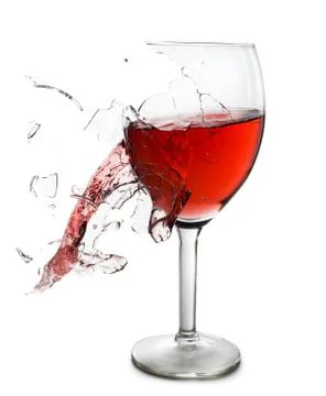 Exploding wine glass 스톡 사진