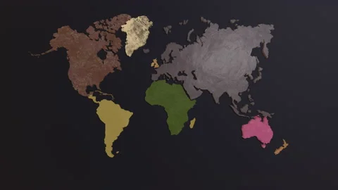 Exploding World Map Video stock 182339398