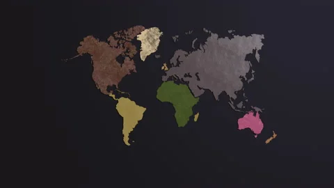 Exploding World Map 库存影片 182341520