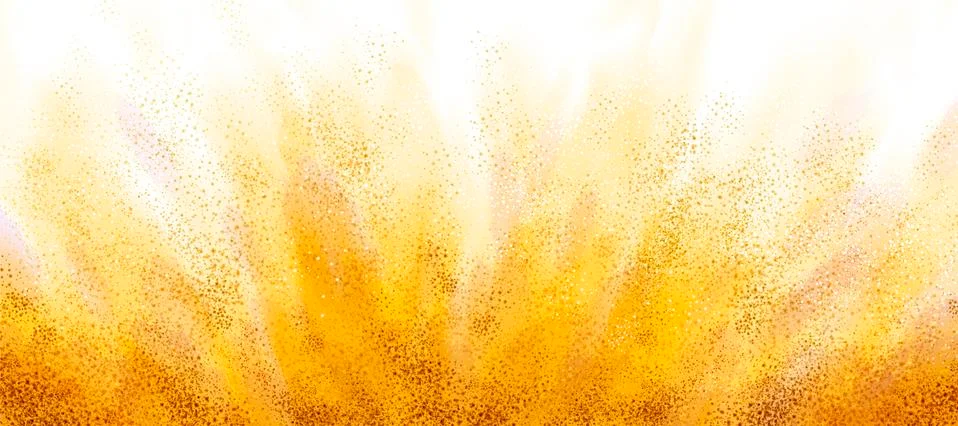 Exploding yellow powder Stock Illustration
