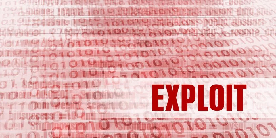 Exploit Alert 스톡 일러스트
