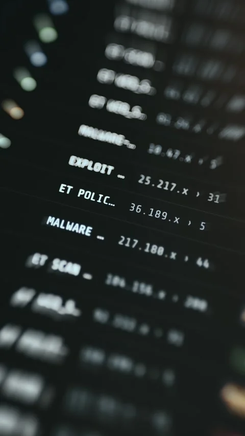 Exploit and Malware Scan - Digital Interface Focus Stock Footage 336946807