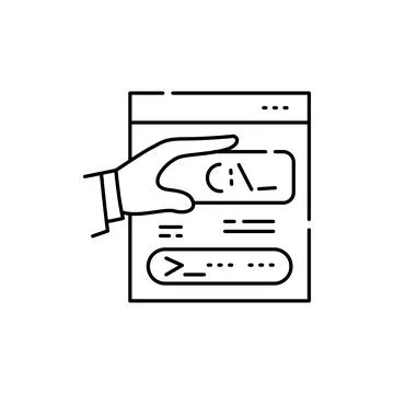 Exploit olor line icon. Pictogram for web page, mobile app, promo. Stock Illustration