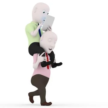 Exploiting friend. Stock Illustration