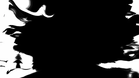 An exploration of Abstract Black and White Paint Flow Motion Effects in artistic Stock Footage 306324337