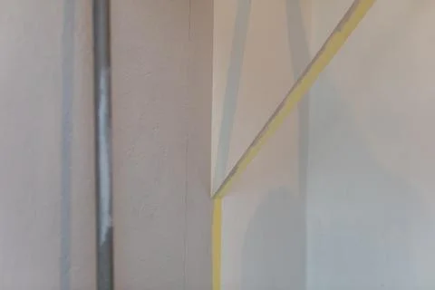 Exploration of Abstract Geometric Patterns Presented in Soft and Subtle Tones Foto stock