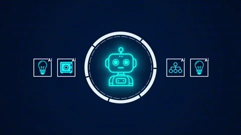 Exploration of AI features showing tasks for secure banking and data management Stock Footage 348123931