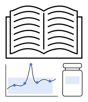 Exploration of Knowledge Literature, Data Analysis, and Scientific Discovery Illustrazione stock
