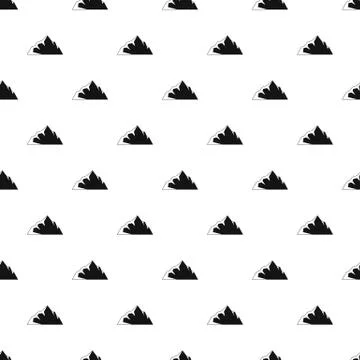 Exploration of mountain pattern seamless Stock Illustration