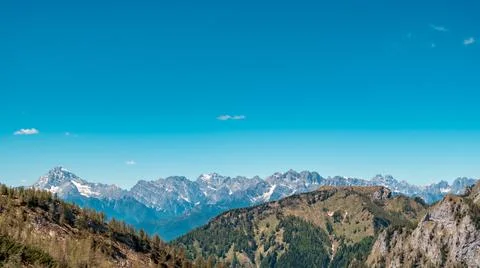 Exploration spring day in the beautiful Carnic Alps, Friuli-Venezia Giulia, I Stock Photos