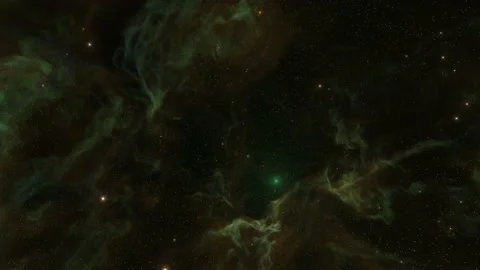 Exploration through outer space towards glowing milky way galaxy,8K video Stock Footage 219979747