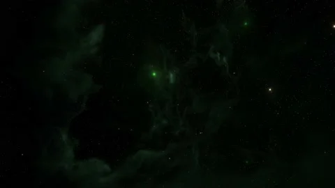 Exploration through outer space towards glowing milky way galaxy Stock Footage 220905766