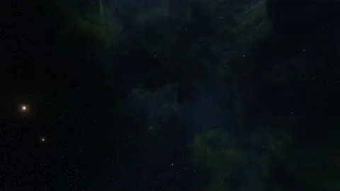 Exploration through outer space towards glowing milky way galaxy Stock Footage 220905789