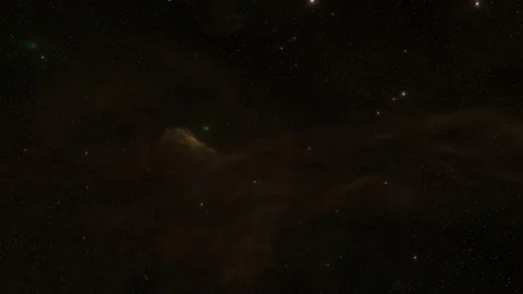 Exploration through outer space towards glowing milky way galaxy Stock Footage 221112903