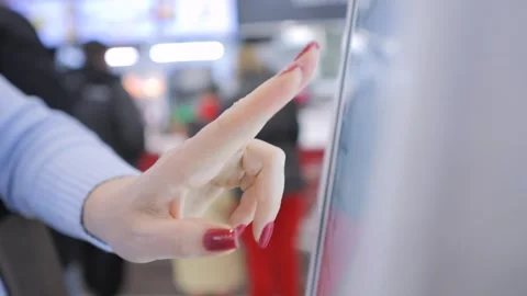 The exploration of user interaction with touchscreen technology and its Stock Footage 296735142