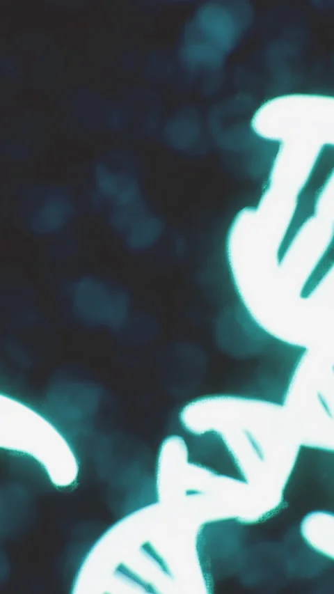 Exploration of vibrant dna strands illuminating the scientific realm Stock Footage 329174445