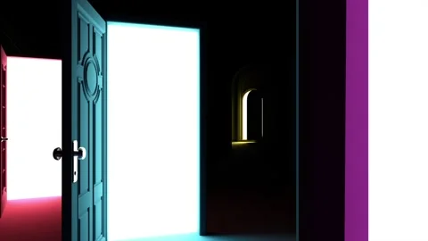 Exploration of Web 3.0 and Metaverse: From a shadowy void to a realm of lit.. Stock Footage 252128602
