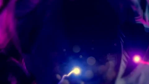 Explore abstract light patterns and colors at night 動画素材 320388106