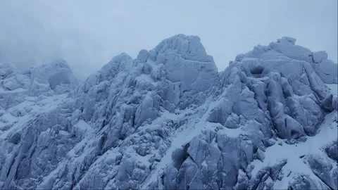 Explore Alps' Snow-Capped Mountain Peaks in Stunning 4K Stock Footage 264546468