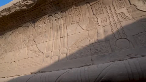 Explore Ancient Dendera Temple Ruins in Egypt Near Ken for Historic Wonders Stock-Footage 317927040