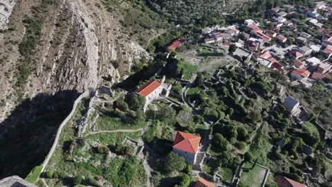 Explore the ancient ruins of Stari Bar and the stunning landscape surrounding it Stock Footage 287798445