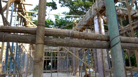 Explore the area under construction. In the private office area. Video stock 98779811