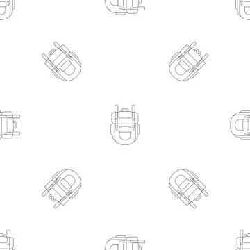 Explore backpack pattern seamless vector Stock Illustration