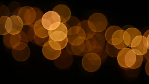 Explore beautiful abstract lights in warm hues at night Stock Footage 320417491