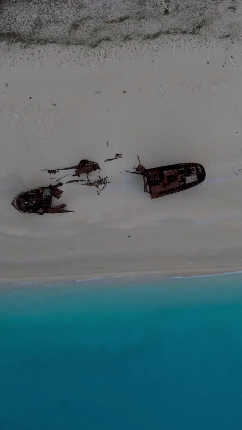 Explore the beauty of Navagio Beach and the historic shipwreck in Zakynthos Stock Footage 337373798