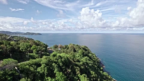 Explore breathtaking aerial views of Thailand's coastline and nature Video stock 310555256