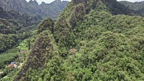 Explore breathtaking aerial views of Thailand's lush nature and coastlines Video stock 310558443