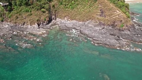 Explore breathtaking aerial views of Thailand's pristine nature and coastlines Video stock 310559841