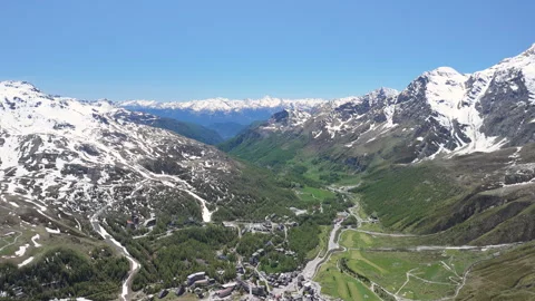 Explore breathtaking alpine views and vibrant landscapes in the heart of a Video stock 314081245