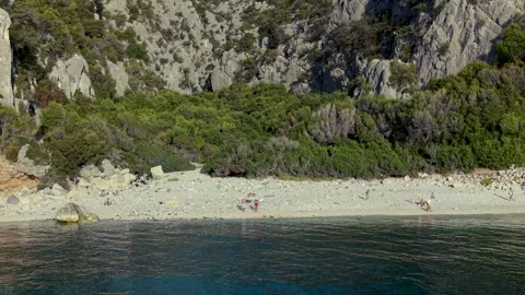 Explore the breathtaking Cala Fuili, the hidden gem of Sardinias Orosei Coast Stock Footage 345596439