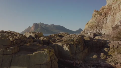 Explore breathtaking cliffs and ocean views in South Africa's stunning coastal Stock Footage 288104925