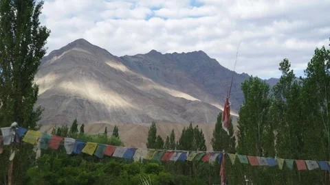 Explore the breathtaking mountains and roads of Ladakh, India Video stock 310809073