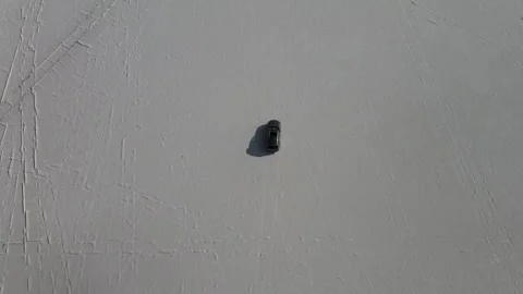 Explore breathtaking salt flats mountains with stunning drone views in daylig Stock Footage 312668205