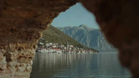 Explore the breathtaking views of Perast City with stunning landscapes and Stock Footage 313731711