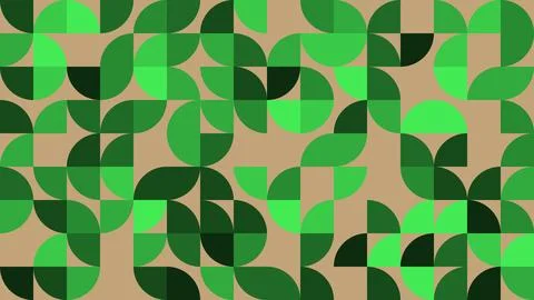 Explore a captivating abstract geometric pattern featuring a blend of green.. Stock Illustration